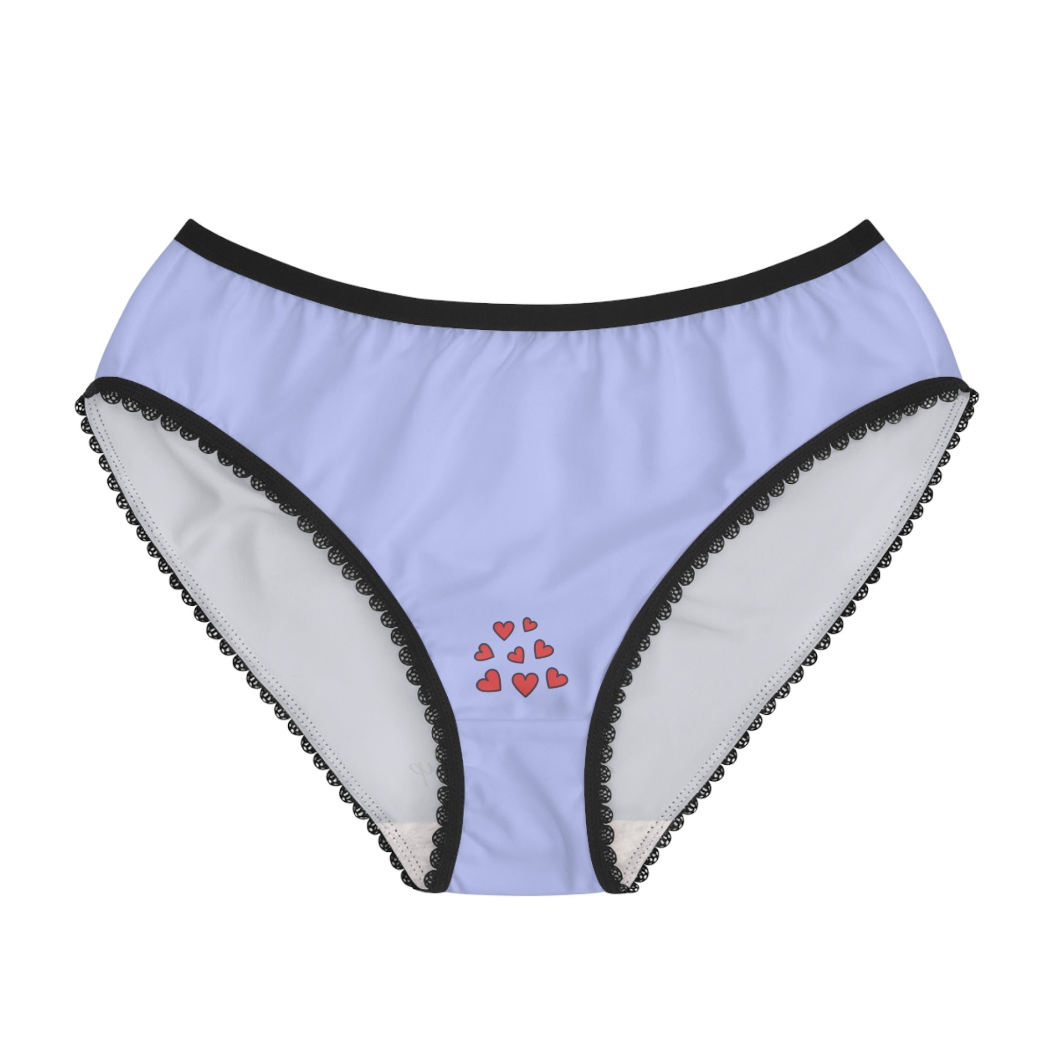 Lavender Heart Panties - Bend me over and fill me up