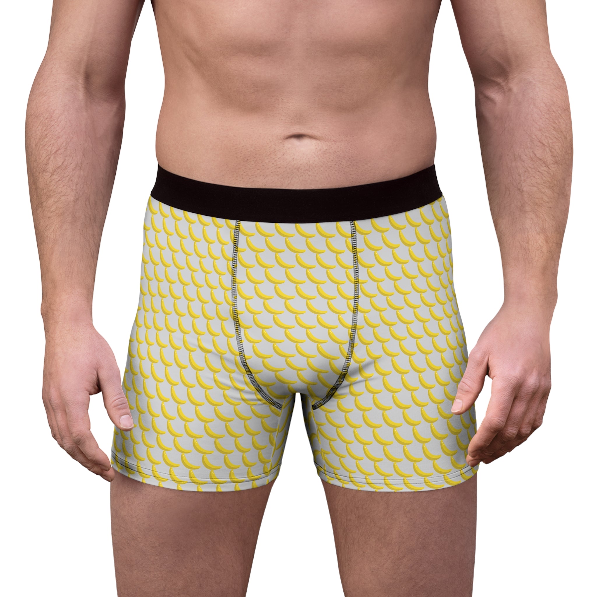 Yellow Banana Pattern Boxer Briefs