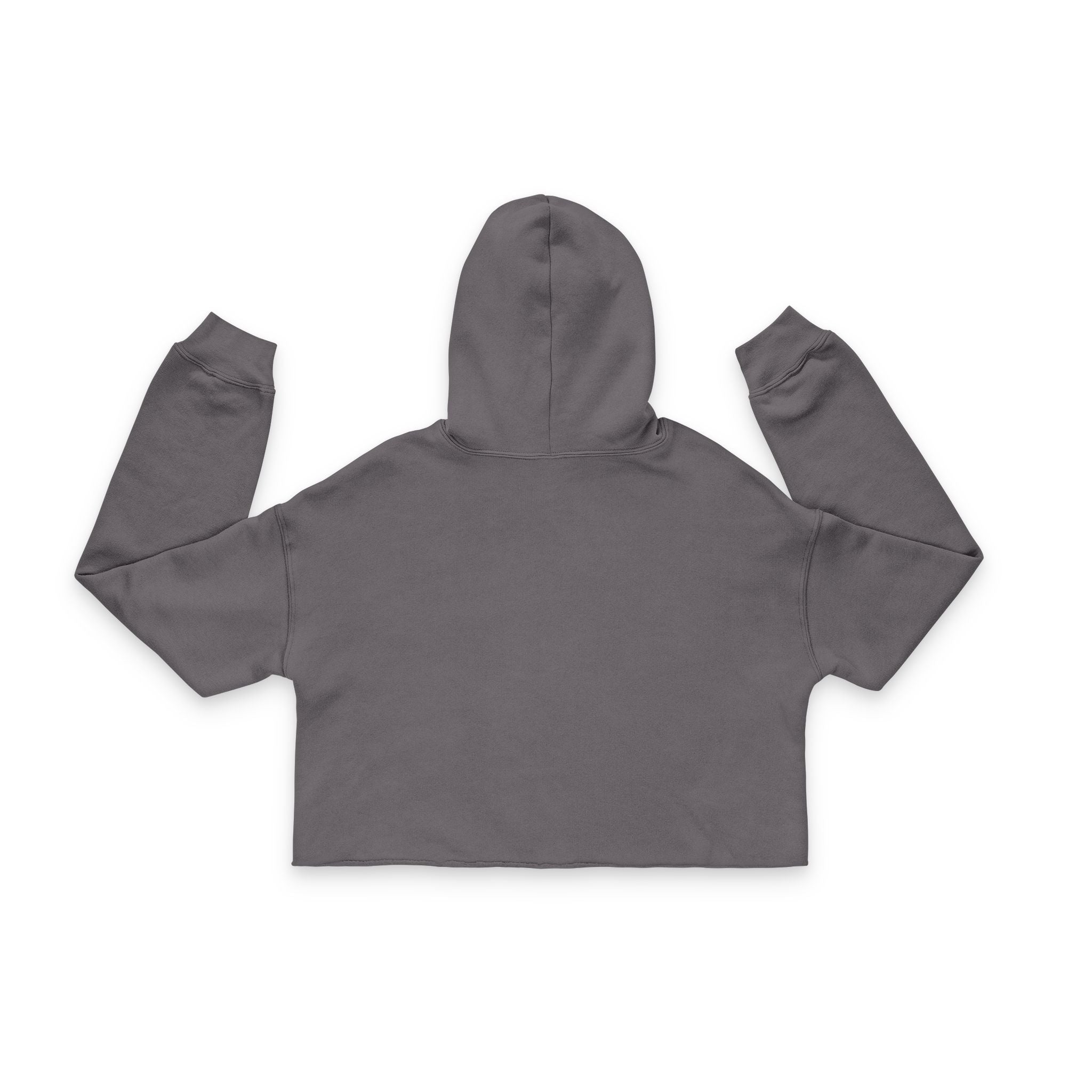 Red Rose Heart Cropped Hoodie