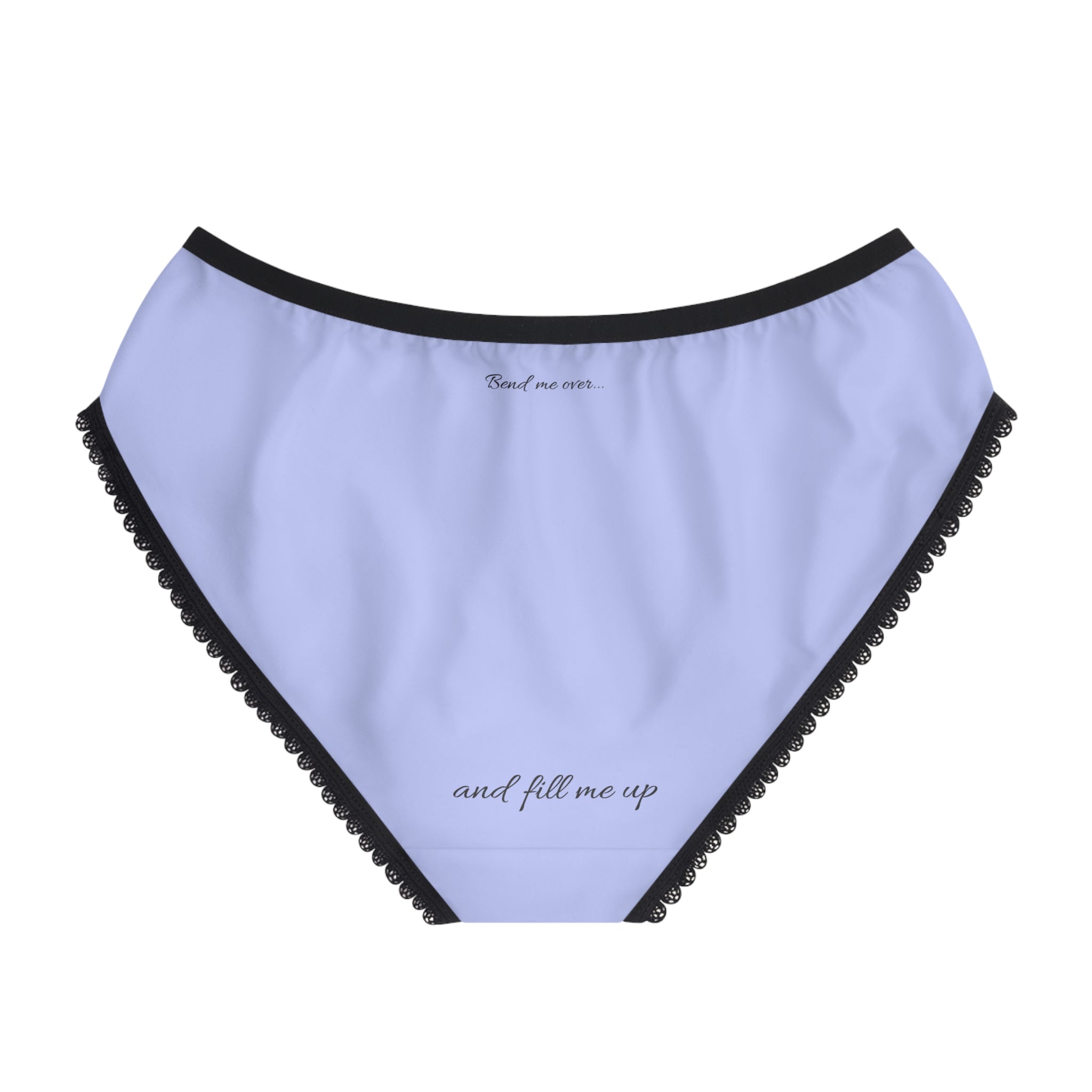 Lavender Heart Panties - Bend me over and fill me up