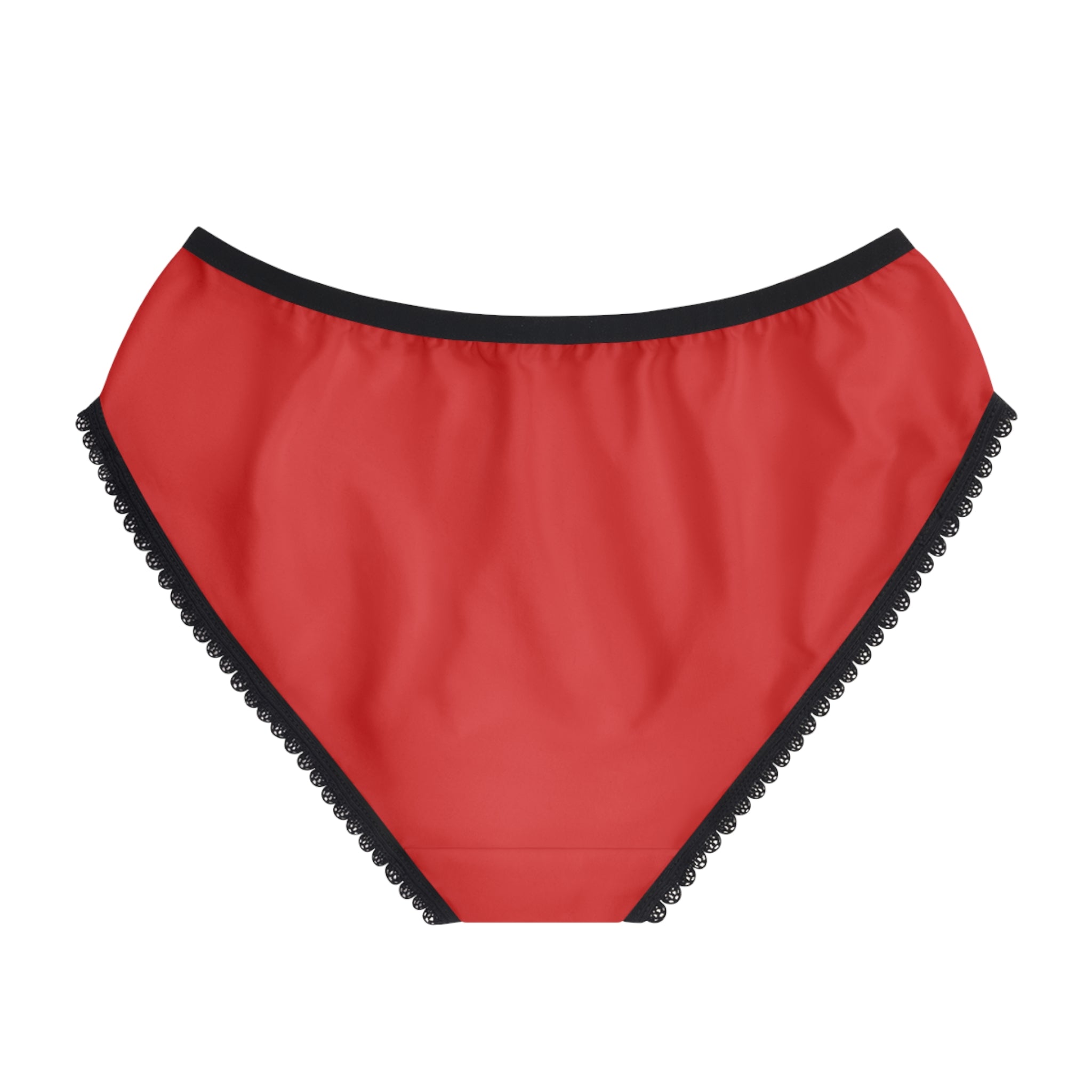 Cute Bloody Shark Red Lace-Trim Underwear