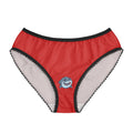 Cute Bloody Shark Red Lace-Trim Panties